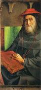 Justus van Gent Cardinal Bessarione oil on canvas